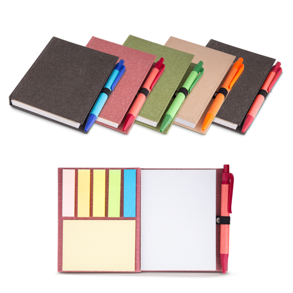 Mini Caderno com caneta (13x11cm)