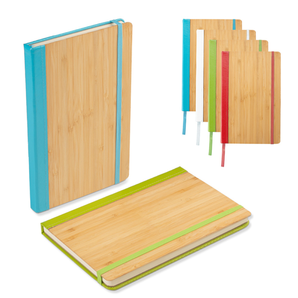 Caderno Capa em Bambu e PU